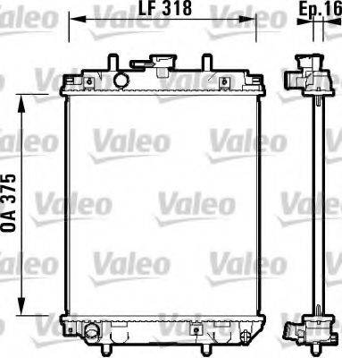 VALEO 734105 Радіатор, охолодження двигуна