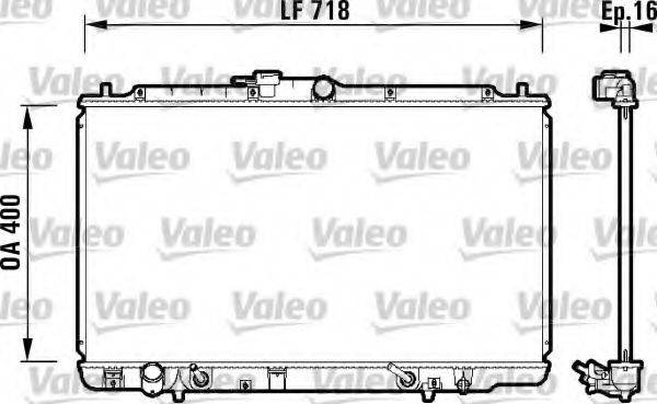 VALEO 734113 Радіатор, охолодження двигуна