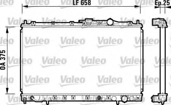 VALEO 734139 Радіатор, охолодження двигуна