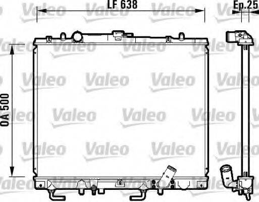 VALEO 734143 Радіатор, охолодження двигуна