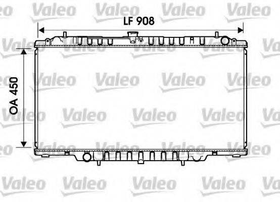 VALEO 734153 Радіатор, охолодження двигуна