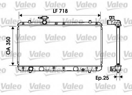 VALEO 734164 Радіатор, охолодження двигуна