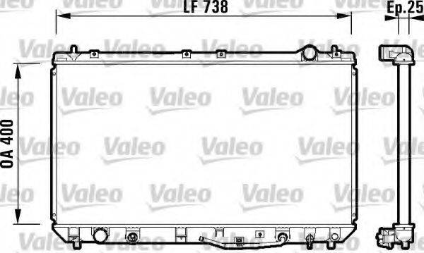 VALEO 734177 Радіатор, охолодження двигуна