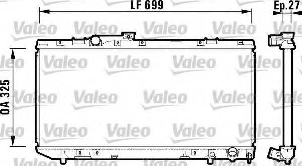 VALEO 734181 Радіатор, охолодження двигуна