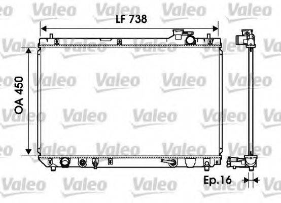 VALEO 734194 Радіатор, охолодження двигуна