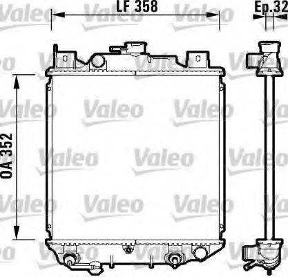 VALEO 734203 Радіатор, охолодження двигуна