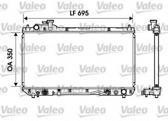 VALEO 734217 Радіатор, охолодження двигуна