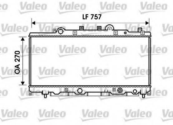 VALEO 734235 Радіатор, охолодження двигуна