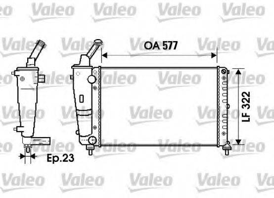 VALEO 734237 Радіатор, охолодження двигуна