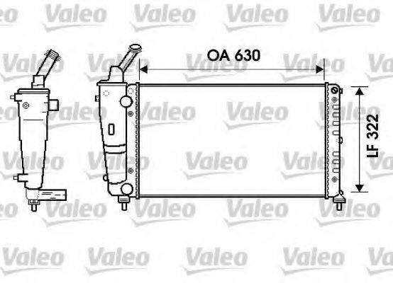 VALEO 734238 Радіатор, охолодження двигуна