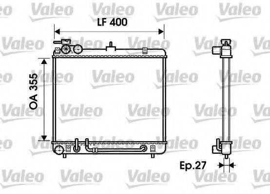 VALEO 734254 Радіатор, охолодження двигуна