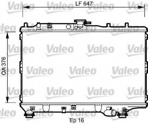 VALEO 734264 Радіатор, охолодження двигуна