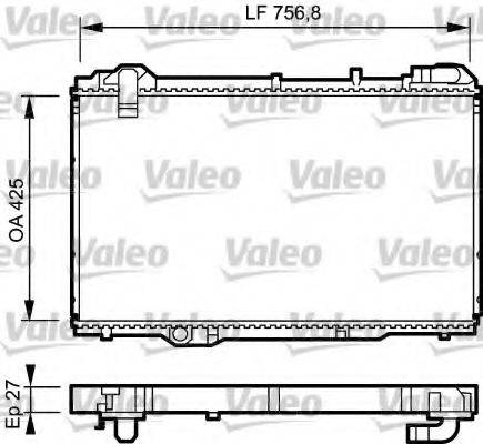 VALEO 734285 Радіатор, охолодження двигуна