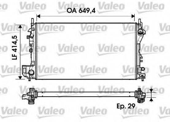 VALEO 734302 Радіатор, охолодження двигуна