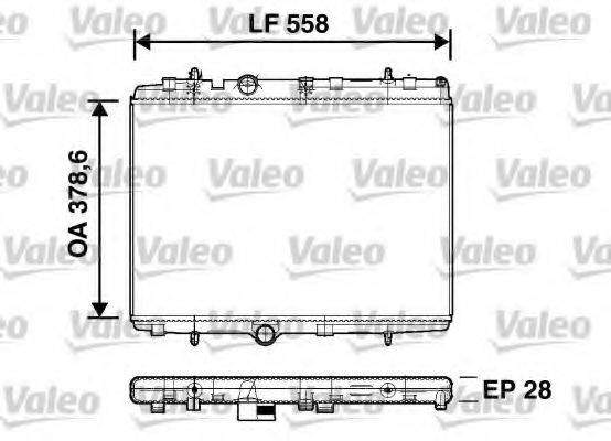 VALEO 734398 Радіатор, охолодження двигуна