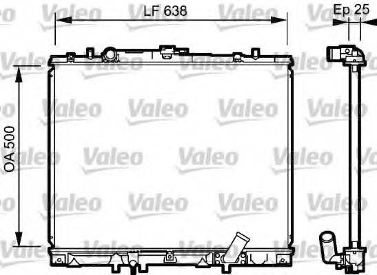 VALEO 734424 Радіатор, охолодження двигуна