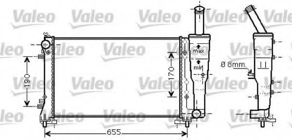 VALEO 734458 Радіатор, охолодження двигуна