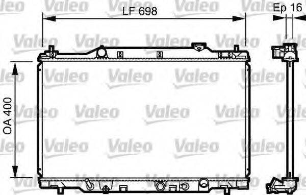 VALEO 734478 Радіатор, охолодження двигуна