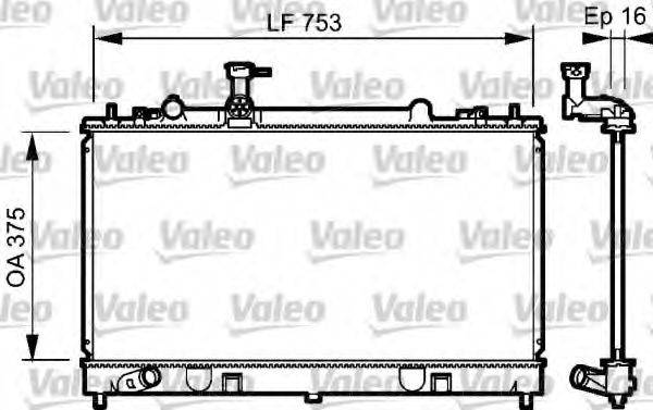 VALEO 734484 Радіатор, охолодження двигуна