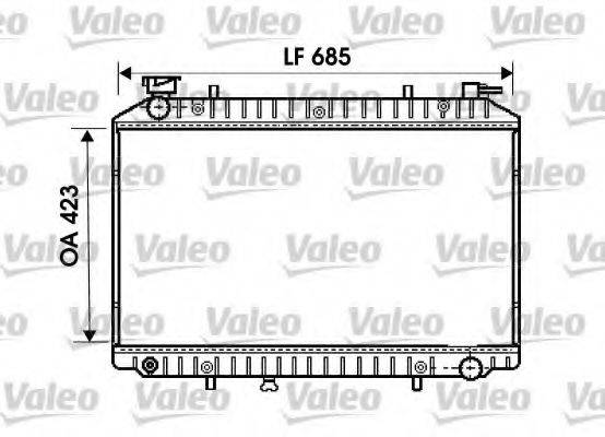 VALEO 734671 Радіатор, охолодження двигуна