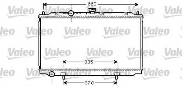 VALEO 734737 Радіатор, охолодження двигуна