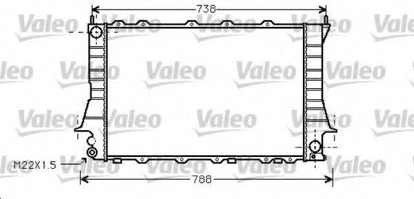 VALEO 734751 Радіатор, охолодження двигуна