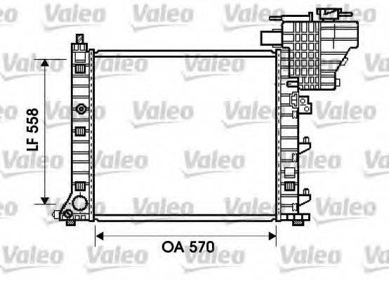 VALEO 734807 Радіатор, охолодження двигуна