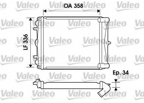 VALEO 734826 Радіатор, охолодження двигуна