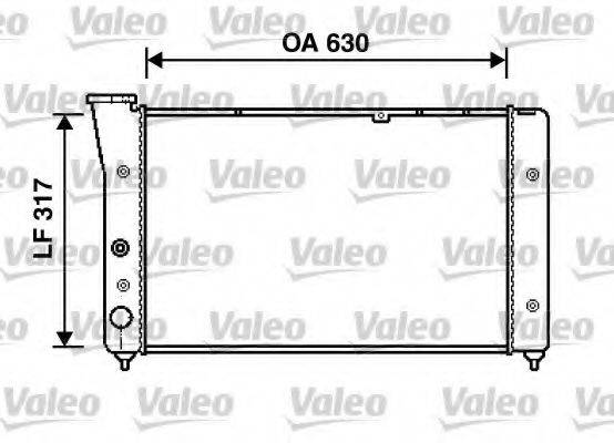 VALEO 734854 Радіатор, охолодження двигуна