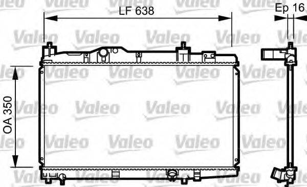 VALEO 734916 Радіатор, охолодження двигуна