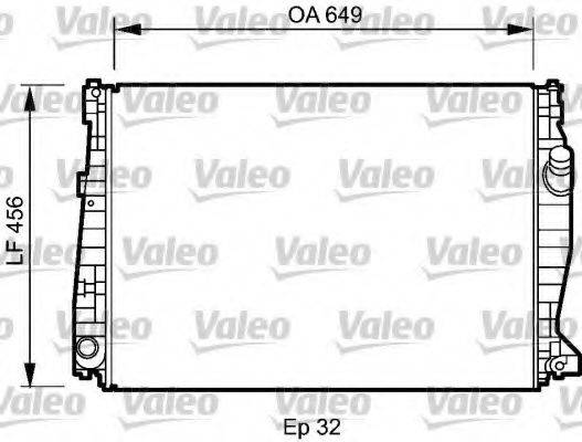 VALEO 735021 Радіатор, охолодження двигуна