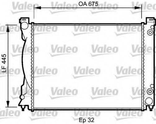 VALEO 735028 Радіатор, охолодження двигуна