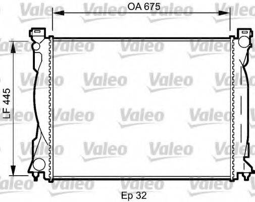 VALEO 735031 Радіатор, охолодження двигуна