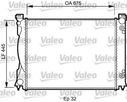 VALEO 735032 Радіатор, охолодження двигуна