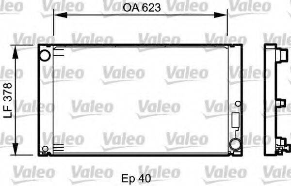 VALEO 735034 Радіатор, охолодження двигуна