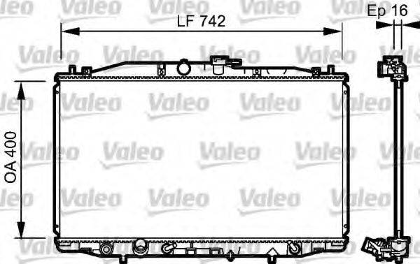 VALEO 735049 Радіатор, охолодження двигуна