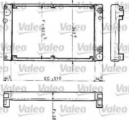 VALEO 810953 Радіатор, охолодження двигуна