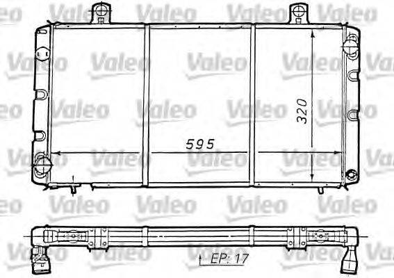 VALEO 810964 Радіатор, охолодження двигуна