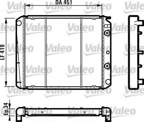 VALEO 810971 Радіатор, охолодження двигуна