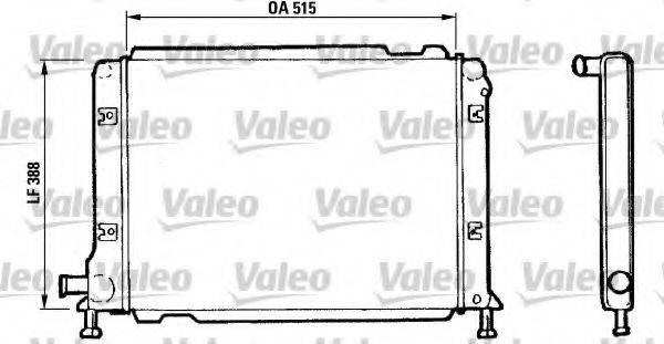 VALEO 810982 Радіатор, охолодження двигуна