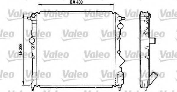 VALEO 810995 Радіатор, охолодження двигуна