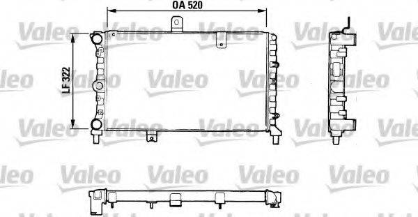 VALEO 811057 Радіатор, охолодження двигуна