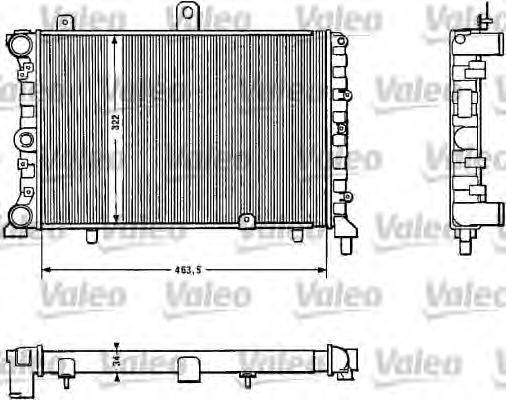 VALEO 811382 Радіатор, охолодження двигуна