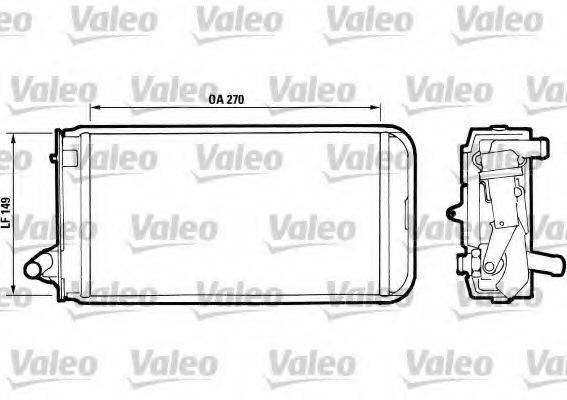 VALEO 811393 Теплообмінник, опалення салону