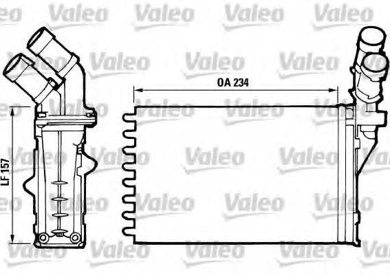 VALEO 812006 Теплообмінник, опалення салону