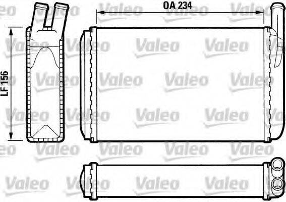 VALEO 812034 Теплообмінник, опалення салону