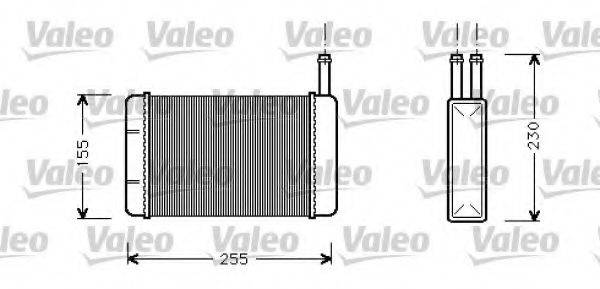 VALEO 812057 Теплообмінник, опалення салону