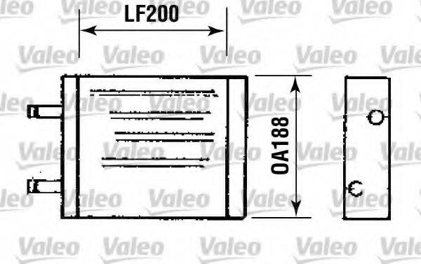 VALEO 812093 Теплообмінник, опалення салону