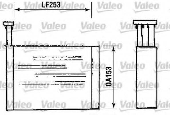 VALEO 812144 Теплообмінник, опалення салону