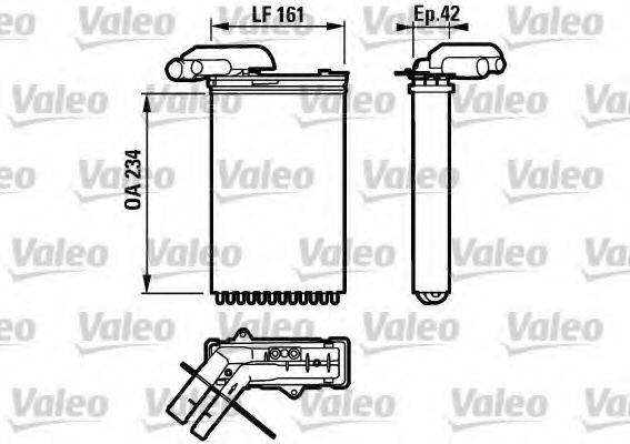 VALEO 812158 Теплообмінник, опалення салону